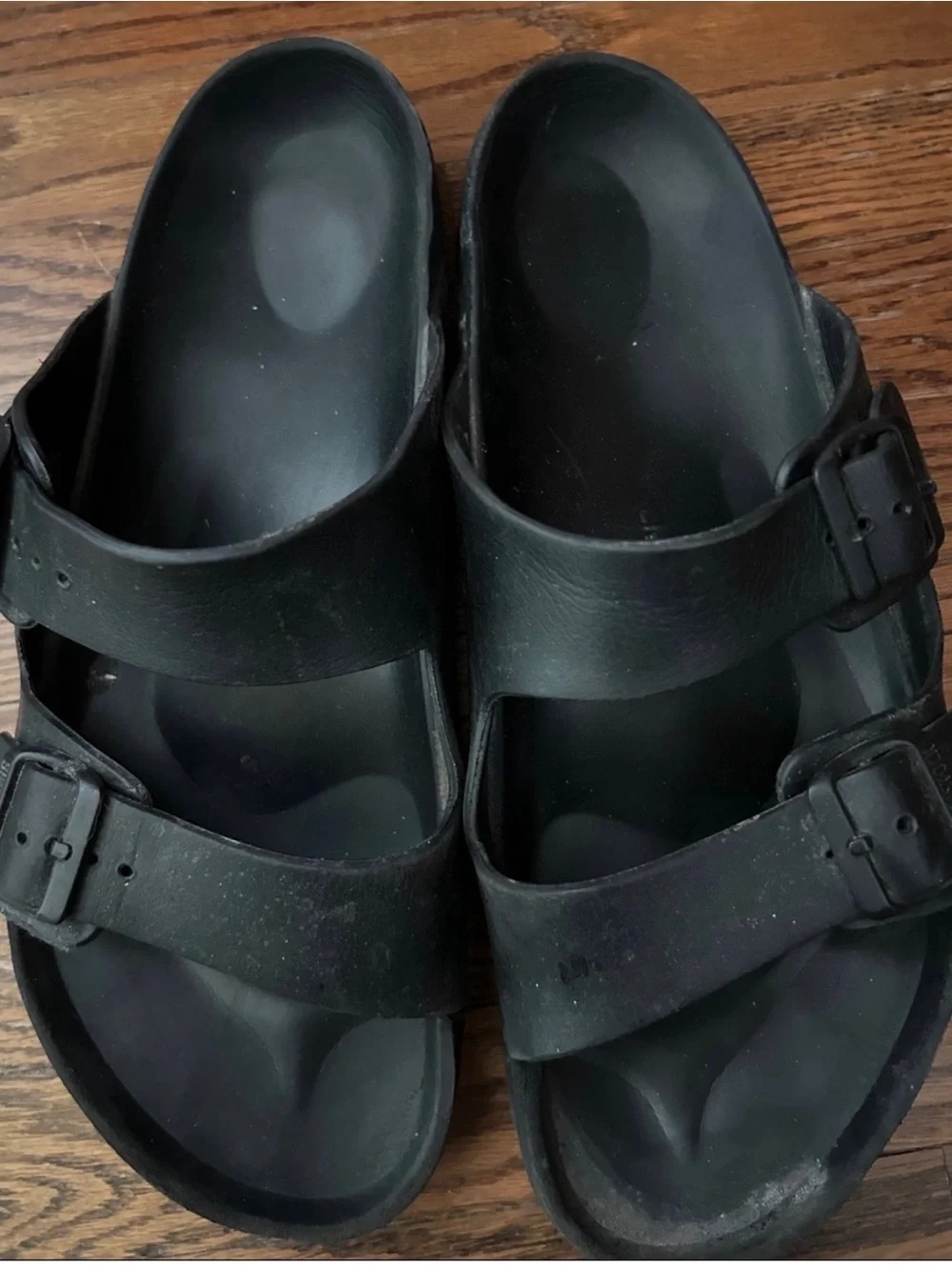 Birkenstock Black Two-Strap Slip-On Sandals